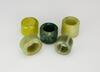 Qing -A Group Of Five Green Jade Archers Rings - 5