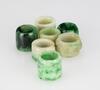 Qing-A Group Of Seven Jadeite Archers Rings - 2