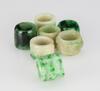 Qing-A Group Of Seven Jadeite Archers Rings - 3