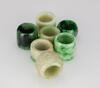 Qing-A Group Of Seven Jadeite Archers Rings - 4