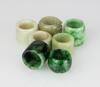 Qing-A Group Of Seven Jadeite Archers Rings - 6