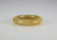 Qing-A Yellowish White Jade Bangle