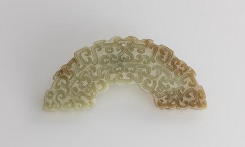 Antique-A Celadon White Jade Huang