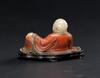 Qing-A Soapcstone Carved Luohan - 3