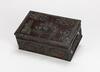 Qing-A Black Lacquer Carved Figure Wooden Box - 3