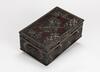 Qing-A Black Lacquer Carved Figure Wooden Box - 4
