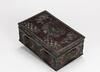 Qing-A Black Lacquer Carved Figure Wooden Box - 5