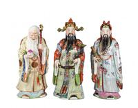 Republic-A Set Of Fu, Lu, Shou Statues