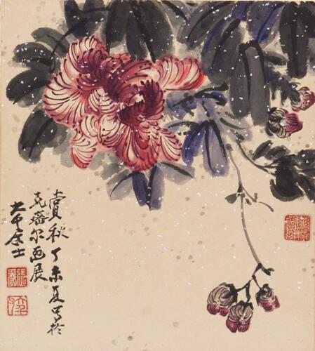 Zhang Daqian(1899-1983)Ink And Color On Paper