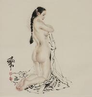 He JiaYing(B.1957) Ink And Color On Paper