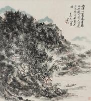 Huang Bin Hong(1865-1955) Ink And Color On Paper