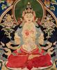 A Silk Embroidered Figure Of Maitreya - 4