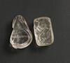 Qing-A two Crystal Carved Toggle - 2