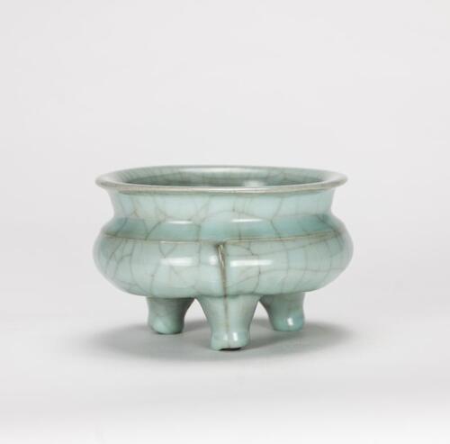 A Celdon Glazed Tri-Pod Censer