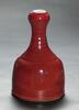 Qing-A Red-Glazed Garlic-Head Bell Vase - 2