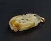 Qing - A Russet White Jade Carved Squirrel And Grapes Pendant - 6