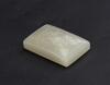 Qing - A Fine White Jade Carved PlumTree Belt Buckle - 5