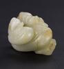 Qing - A White Jade Carved Two Mandarin Duck - 2