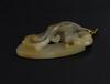 Qing - A White Jade Carved Two Chilung Pendant - 3