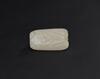 Ming - A White Jade Carved Dragon Chase Pearl Pendant