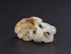 Qing - A Russet White Jade Carved Lingzhi Pendant - 4