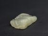 Qing - A White Jade Carved Double Peach(woodstand) - 3