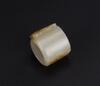 Qing - A Russet White Jade Carved Monkey Archers Ring - 3