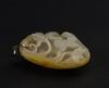 Qing - A Russet White Jade Carved Frog And Lotus - 2