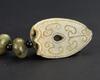 Antique - A Black White Jade Carved Chilung Pendent - 4