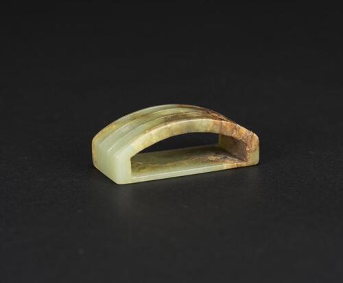 Qing or Earlier - A Celadon Jade Sword Guard