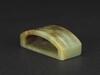 Qing or Earlier - A Celadon Jade Sword Guard - 5