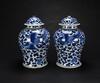 Late Qing-A Pair Of Blue And White ‘Phoenix And Peony’Ginger Jars - 2