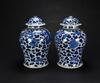 Late Qing-A Pair Of Blue And White ‘Phoenix And Peony’Ginger Jars - 3