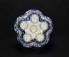 Late Qing-A Blue And White‘Flowe‘r Lotus Mouth Vase（Wood Stand) - 6