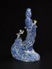 Qing-A Blue and White‘Guanyin’ Statue (Wood Stand) - 3