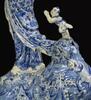 Qing-A Blue and White‘Guanyin’ Statue (Wood Stand) - 6