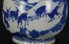 Qing-A Blue And White Deer Head Handle Vase - 4