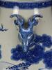 Qing-A Blue And White Deer Head Handle Vase - 7