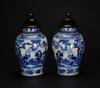 Qing-A Pair Of Blue And White - 4