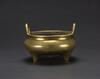 A Gilt Bronze Tripot Censer,