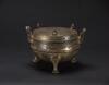 Ming - A Gilt - Bronze Tri - Pod Censer And Cover - 3