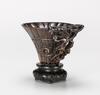 Qing - An Agalloch Wood Carved Libation Cup - 3