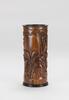 Qing - A Bamboo Carved Figures And Landscrpe Brush Pot - 2