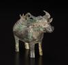 Zhou - A Bronze Cow Ritual Wine Vessel - 3