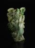 A Jade Carved Flower and Lanzi Statues(wood stand) - 4