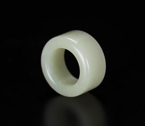 A White Jade Archer Ring