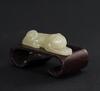 Qing-A White Jade Carved Dog - 5