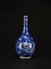 A Blue And White Dragon Straight Neck Vase