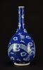 A Blue And White Dragon Straight Neck Vase - 4