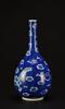 A Blue And White Dragon Straight Neck Vase - 6